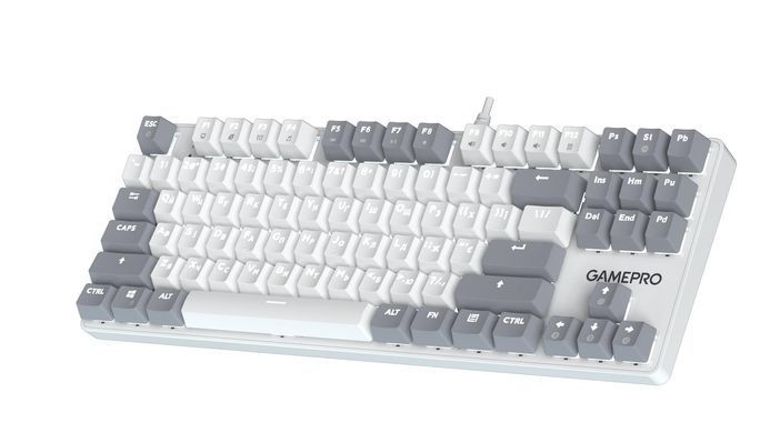 Клавіатура GamePro Genesis Metallic Outemu Red Swithes USB White (MK110W) [615505]