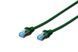 Патч-корд CAT 5e SF-UTP, Cu, PVC AWG 26/7, довжина 0,5 м, колір зелений DIGITUS by ASSMANN (DK-1531-005/G) [502718], фото 2