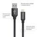 Кабель ColorWay USB - Lightning (M/M), 2.4 А, 2 м, Black (CW-CBUL007-BK) [607376], фото 2
