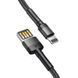 Кабель Baseus Cafule Cable（Special Edition）USB For iP 1m Grey+Black (CALKLF-GG1) [802359], фото 3