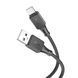 Кабель HOCO X101 Assistant silicone charging data cable Type-C Black (6942007604079) [805358], фото 3