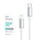 Кабель ColorWay USB Type-C - Lightning (M/M), zinc alloy braided, 3А, 2 м, White (CW-CBPDCL099-WT) [619970], фото 5