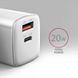 Мережевий зарядний пристрій AXAGON, QC3.0/AFC/FCP + PD type-C, 20W, Білий (ACU-PQ20W) [503001], фото 2