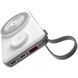 УМБ Choetech Magnetic Wireless 10000mAh 15W PD,QC3.0 USB-A+2USB-C 3in1charg,with build-incable White (B695-GW) [42243], фото 2