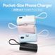 УМБ Vention 4800mAh 22,5W PD, USB-C In/Out, LED display, with built-in USB-C cable White (FHQW0) [404528], фото 2