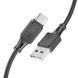 Кабель HOCO X101 Assistant silicone charging data cable Type-C Black (6942007604079) [805358], фото 1