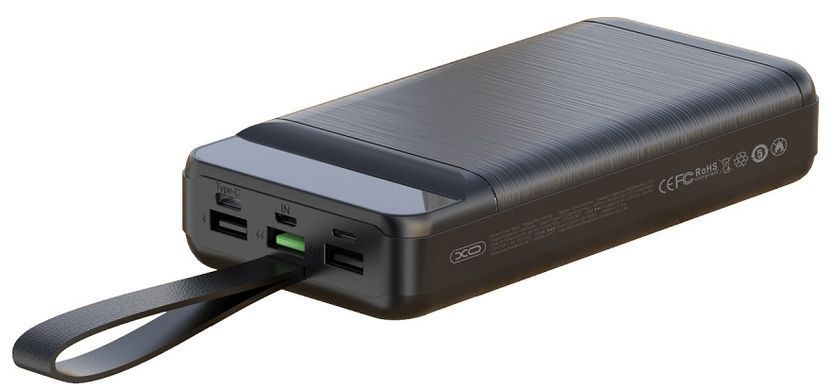 Портативний зарядний пристрій XO PR157 - 40000 mAh 3-Input PD20W + QC22.5W with light Black (PR157_Black) [201933]