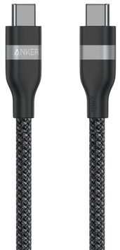 Кабель Anker USB-C to USB-C - 0.9m 240W Upcycled-Braided Black (A82E2H11) [204674]