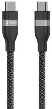 Кабель Anker USB-C to USB-C - 1.8m 240W Upcycled-Braided Black (A82E2H12) [204544]