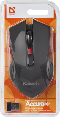 Миша Defender Accura MM-275 Wireless Red (52276) [200733]