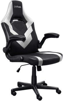 Крісло Trust GXT703W Riye, ПУ шкіра, Foldable Armrests, білий (25130_TRUST) [106145]