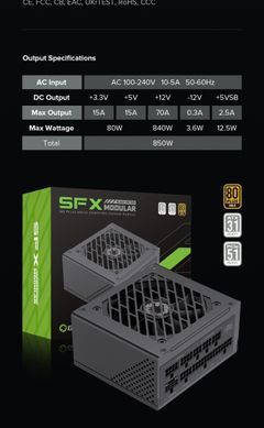 Блок живлення GAMEMAX (GS-850G Black) [303208]