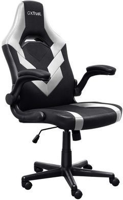 Крісло Trust GXT703W Riye, ПУ шкіра, Foldable Armrests, білий (25130_TRUST) [106145]