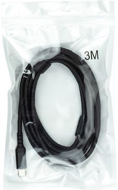 Кабель San Guan USB Type-C - USB Type-C (M/M) PD 60W, 3 м, Black (CA914104) [604361]