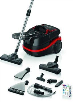 Пилосос Bosch миючий, 2100Вт, 2.5л, вода -5л, НЕРА13, турбощітка, чорний (BWD421POW) [15640]