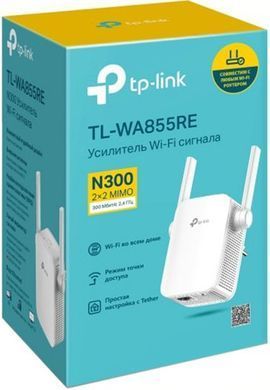 Розширювач покриття WiFi TP-LINK N300, 1хFE LAN (TL-WA855RE) [104451]