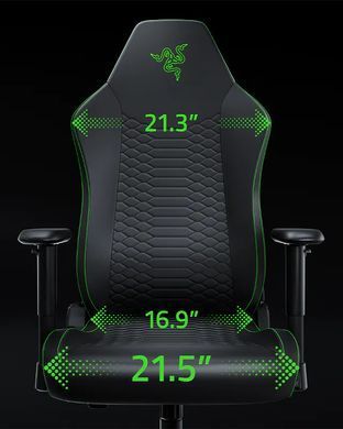 Крісло Razer Iskur V2 X NewGen, EPU шкіра з CoolTouch&trade;, 2D-Armrests, чорно-зелений (RZ38-05310700-R3G1) [114791]