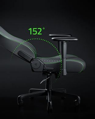 Крісло Razer Iskur V2 X NewGen, EPU шкіра з CoolTouch&trade;, 2D-Armrests, чорно-зелений (RZ38-05310700-R3G1) [114791]