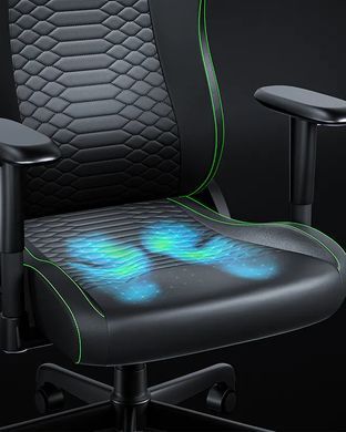 Крісло Razer Iskur V2 X NewGen, EPU шкіра з CoolTouch&trade;, 2D-Armrests, чорно-зелений (RZ38-05310700-R3G1) [114791]