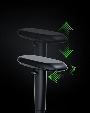 Крісло Razer Iskur V2 X NewGen, EPU шкіра з CoolTouch&trade;, 2D-Armrests, чорно-зелений (RZ38-05310700-R3G1) [114791]