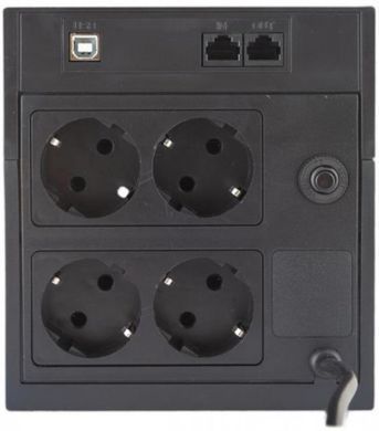 Джерело безперебійного живлення Powercom RPT-1500AP, 4xSchuko, LCD (00210225) (RPT-1500AP LCD) [610719]