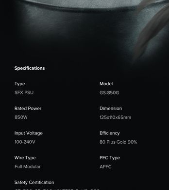 Блок живлення GAMEMAX (GS-850G Black) [303208]