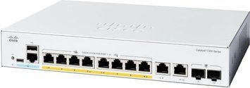 Комутатор Cisco Catalyst 1300 8xGE, PoE, Ext PS, 2x1G Combo (C1300-8P-E-2G) [105219]