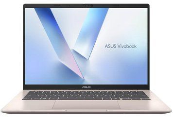 Ноутбук ASUS Vivobook 14 M1407KA-LY142 14" WUXGA IPS, AMD AI 5 330, 16GB, F512GB, UMA, NoOS, Золотистий (90NB15H2-M006X0) [114606]