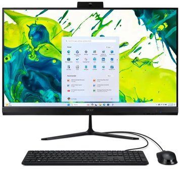 Комп'ютер персональний моноблок Acer Aspire C24-2G 23.8" FHD, Intel 5-120U, 16GB, F512GB, UMA, WiFi, кл+м, Lin, чорний (DQ.BRRME.001) [114020]
