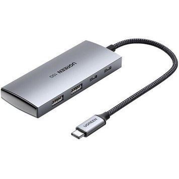 USB-хаб UGREEN CM480 USB-C to 2&times; USB 3.2+2&times;USB-C Adapter 10G (UGR-30758) [802760]