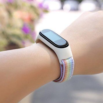 Ремінець BeCover Nylon Style для Xiaomi Mi Smart Band 7 Rainbow (707668) [604804]