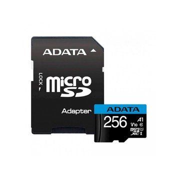 Карта пам'яті microSDXC (UHS-1) A-DATA Premier 256Gb Class 10 А1 (R-100Mb/s) (adapter SD) (AUSDX256GUICL10A1-RA1) [805255]
