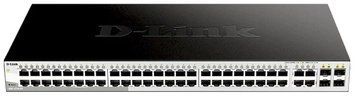 Комутатор D-Link 48xGE, 4xGE/SFP (DGS-1210-52/FL) [15026]
