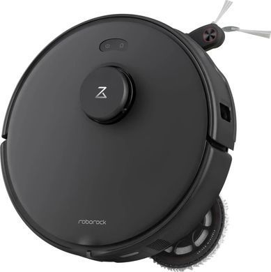 Робот-пилосос Roborock Qrevo Edge 5V1, h=9.8см, вологе прибирання, конт пил -0.32л, автон. робота до 180хв, Wi-Fi, станція самоочищ., чорний (1142181) [111297]