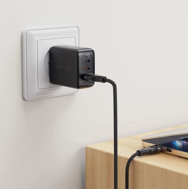 Кабель ACEFAST C11-04 USB to Type-C 3A, 1.2m, nylon + PVC, zinc connectors, Black (6974316280224) [802261]