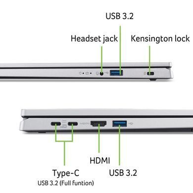 Ноутбук Acer Extensa 15 EX215-57-50E0 Pure Silver (NX.EJAEU.009) [203290]