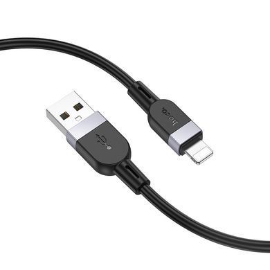 Кабель HOCO X109 Energy silicone charging data cable iP (L=1M) Black (6942007636209) [804370]
