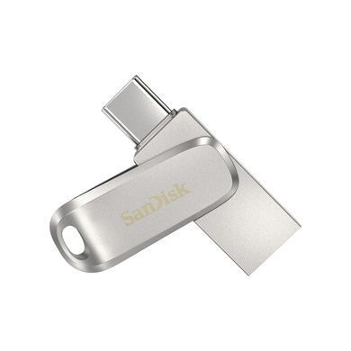 Накопичувач SanDisk 128GB USB 3.1 Type-A + Type-C Dual Drive Luxe Срібний (SDDDC4-128G-G46) [109020]