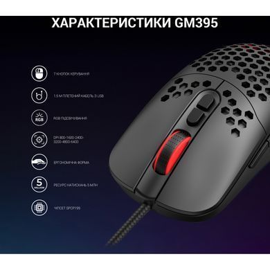 Миша GamePro Black (GM395) [606702]