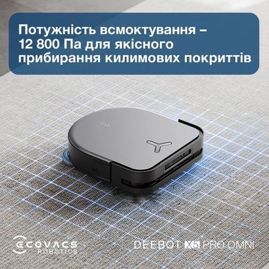 Робот-пилосос DEEBOT X5PRO OMNI DDX39 BL ECOVACS (DDX39 BLACK) [500589]
