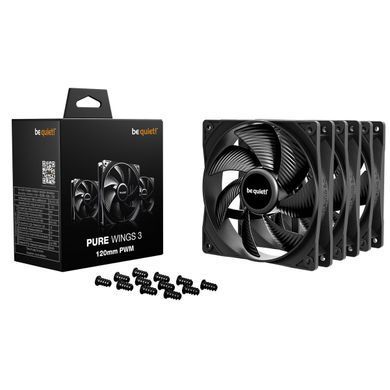 Вентилятор be quiet! Pure Wings 3 120mm PWM 3-Pack Black (BL141) [620221]