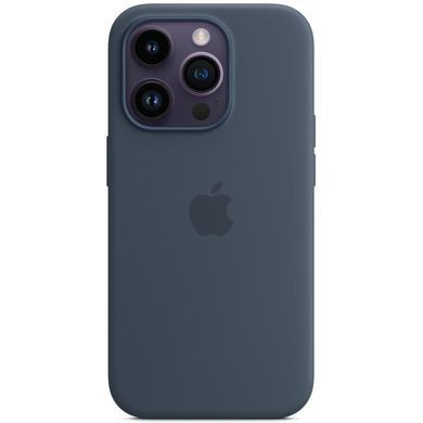 Чохол-накладка Apple Silicone Case with MagSafe для Apple iPhone 14 Pro Storm Blue (MPTF3) [614868]