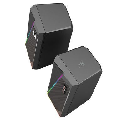Акустична система 2.0 Redragon Anvil GS520, 6Вт (RMS) USB, 3.5мм чорна (77878) [405248]