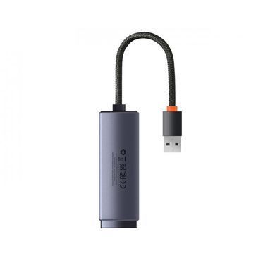 USB-Хаб Baseus Lite Series Ethernet Adapter USB-A to RJ45 LAN Port (100Mbps) Black (WKQX000001) [805486]