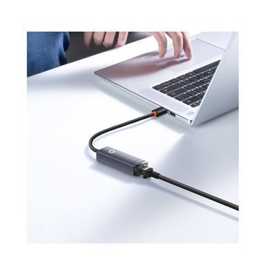 USB-Хаб Baseus Lite Series Ethernet Adapter USB-A to RJ45 LAN Port (100Mbps) Black (WKQX000001) [805486]