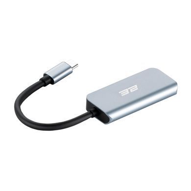 Хаб 2E USB-С > USB-A 3.0/USB-C PD/HDMI, 0.14м, сірий (2E-W2680) [114388]
