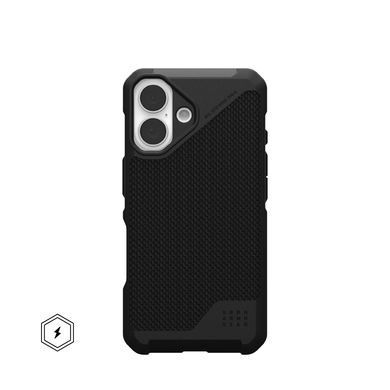 Чохол UAG для iPhone 16, Metropolis LT Magsafe, Kevlar Black (114454113940) [108226]
