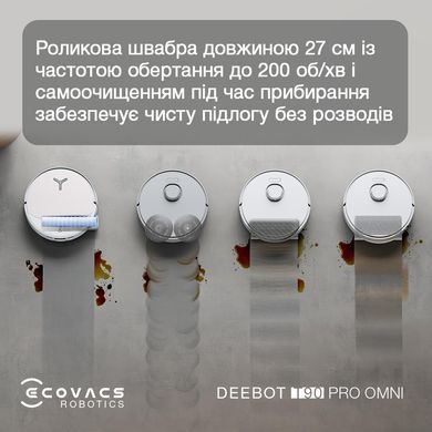 Робот-пилосос DEEBOT T90 PRO OMNI WH ECOVACS (DEX95) [504336]