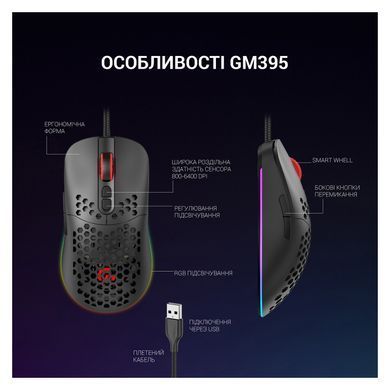 Миша GamePro Black (GM395) [606702]