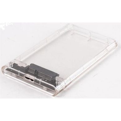Зовнішній карман USB3.0 для HDD/SSD SATA 2.5" AgeStar Transparent (3UB2P4) [621769]